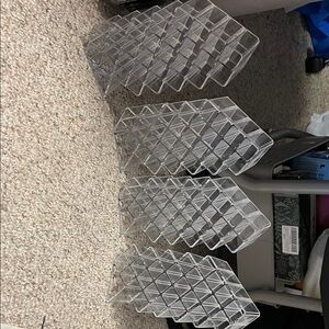 Clear Acrylic mkeup organization Set